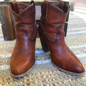 Frye Western Ankle Boots